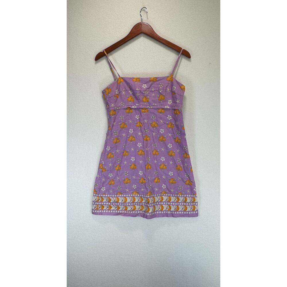 Rachel Antonoff Gwen By The Seashore Print Mini Dress Summer Beach Floral - Picture 4 of 12